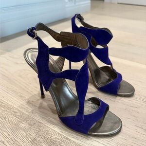 Sergio Rossi Purple and Gold Heels